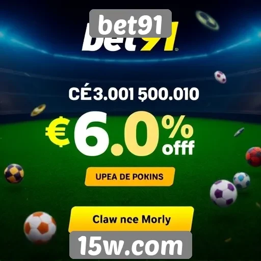 Promoções e bônus disponíveis no site bet91
